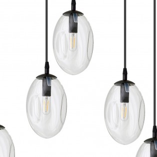 Lampe de suspension Celeste Transparent (9 lumieres)