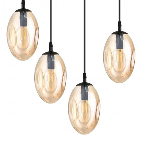 Lampe de suspension Celeste Ambre (9 lumieres)