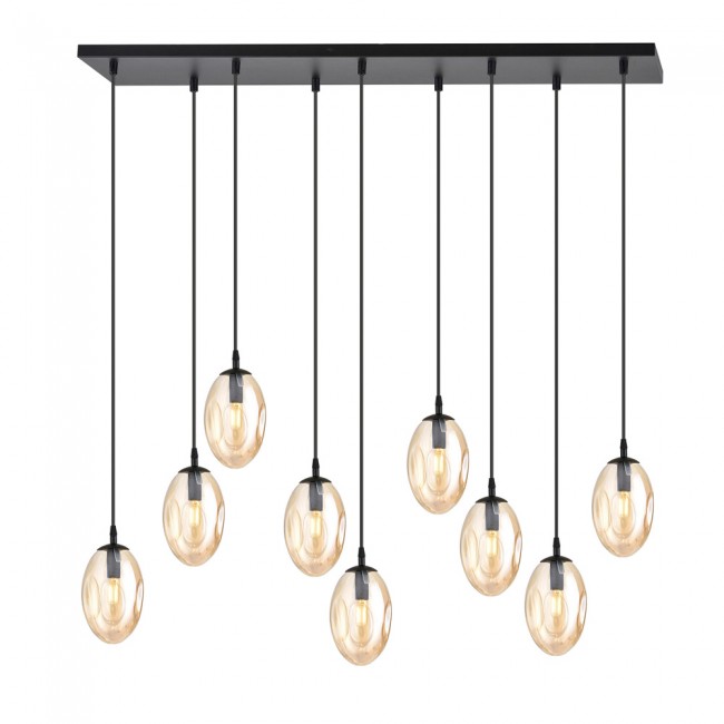 Lampe de suspension Celeste Ambre (9 lumieres)