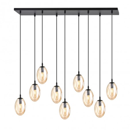 Lampe de suspension Celeste Ambre (9 lumieres)