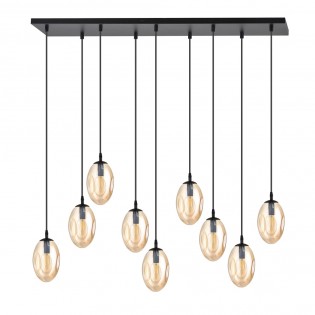 Lampe de suspension Celeste Ambre (9 lumieres)
