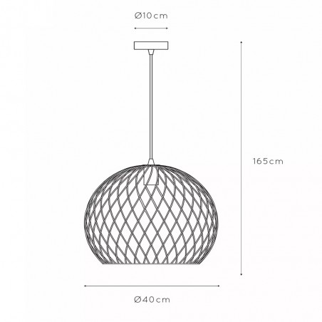 Lampe de plafond Danza 40