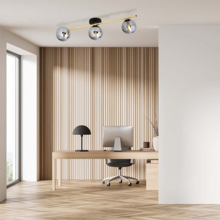 Regletté de plafond Dadora Graphite (3 lumieres)
