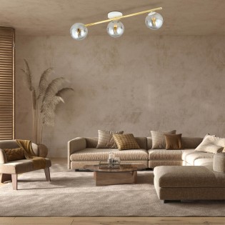 Regletté de plafond Dadora II Graphite (3 lumieres)