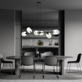 Lampe de plafond Bimala Transparent (6 lumieres)
