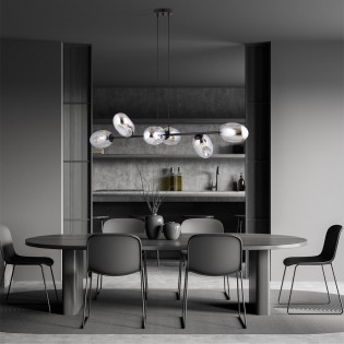 Lampe de plafond Bimala Graphite (6 lumieres)