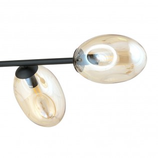 Lampe de plafond Bimala Ambre (6 lumieres)
