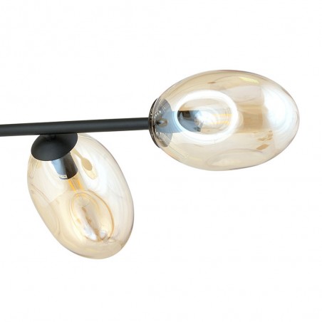 Lampe de plafond Bimala Ambre (6 lumieres)