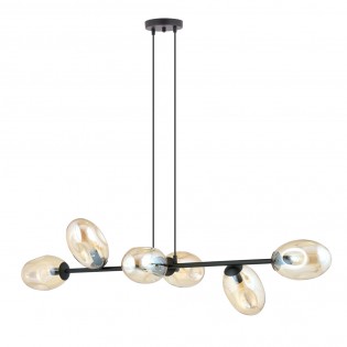 Lampe de plafond Bimala Ambre (6 lumieres)