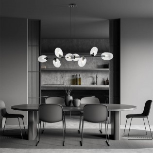 Lampe de plafond Bimala Transparent (8 lumieres)