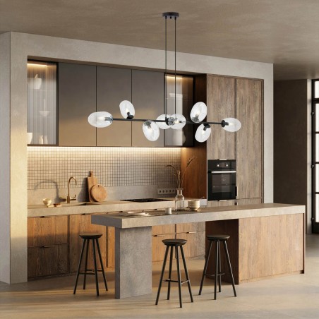 Lampe de plafond Bimala Transparent (8 lumieres)