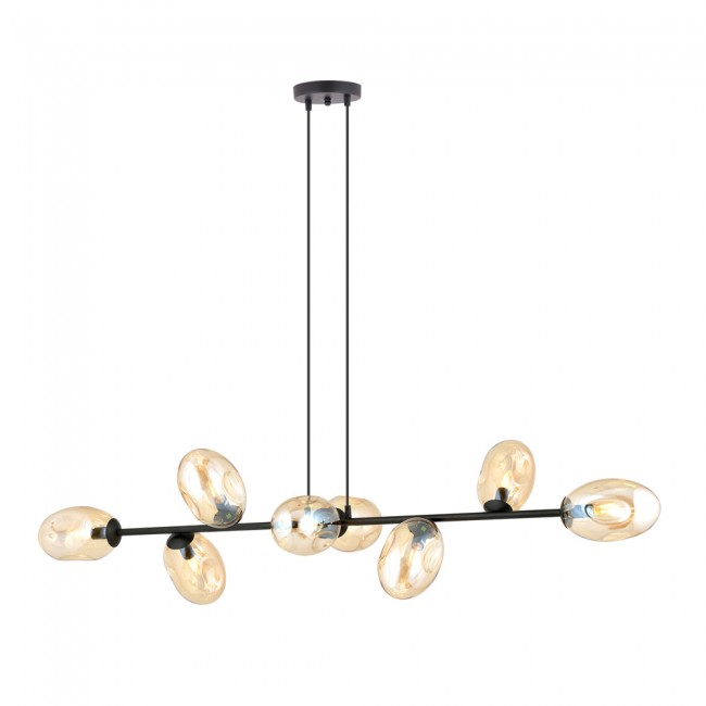 Lampe de plafond Bimala Ambre (8 lumieres)