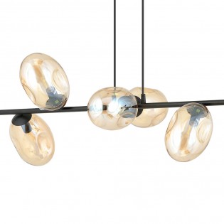 Lampe de plafond Bimala Ambre (8 lumieres)