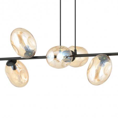 Lampe de plafond Bimala Ambre (8 lumieres)