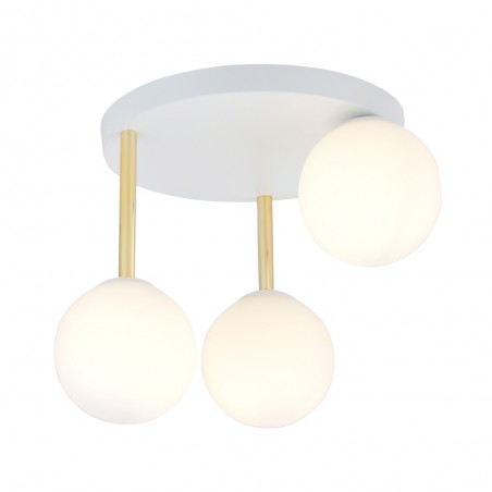 Plafonnier Telpa II Opale (3 lumieres)