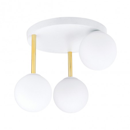 Plafonnier Telpa II Opale (3 lumieres)