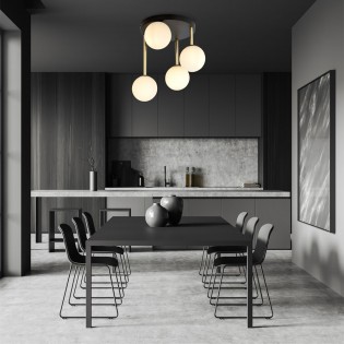 Plafonnier Telpa Opale (4 lumieres)