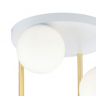 Plafonnier Telpa II Opale (4 lumieres)