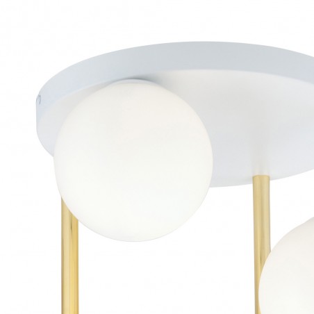 Plafonnier Telpa II Opale (4 lumieres)