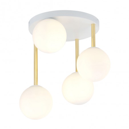 Plafonnier Telpa II Opale (4 lumieres)