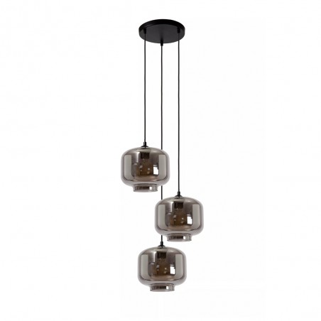 Lampe de suspension Medine Fumee (3 lumieres)
