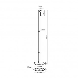 Lampadaire á LED Antrim Dimmable (2.2W)
