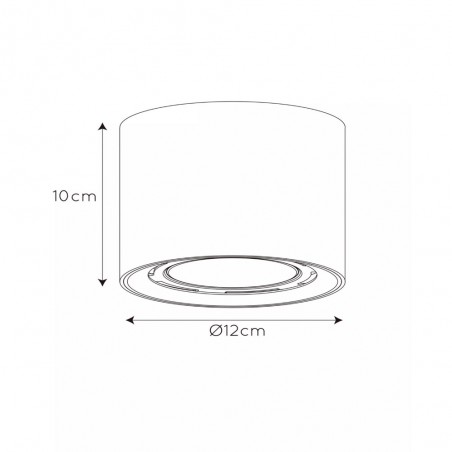 Spot de plafond á LED Fedler Rond (12W)