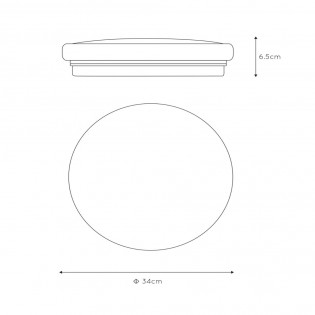 Plafonnier á LED Otis Rond (24W)