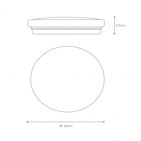 Plafonnier á LED Otis Rond (24W)