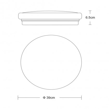 Plafonnier á LED Otis Rond (32W)