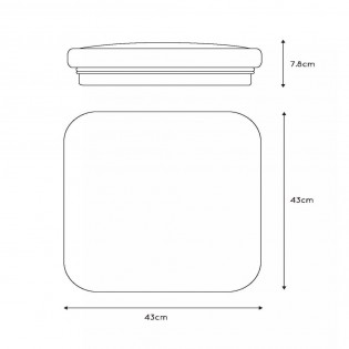 Plafonnier á LED Otis Carré (42W)