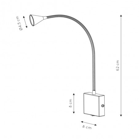 Applique Murale Lecteur á LED Buddy (4W)