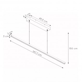 Suspension á LED Sigma (38W)