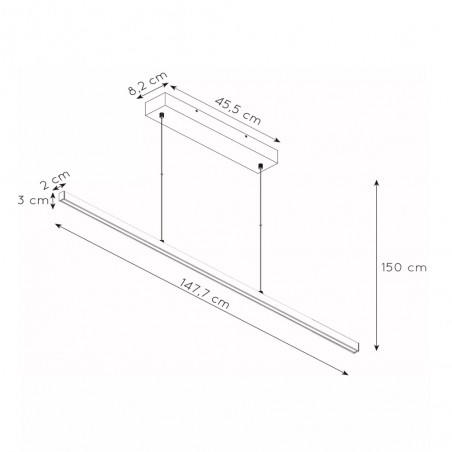 Suspension á LED Sigma (38W)