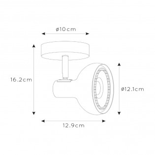 Spot de plafond Sensas