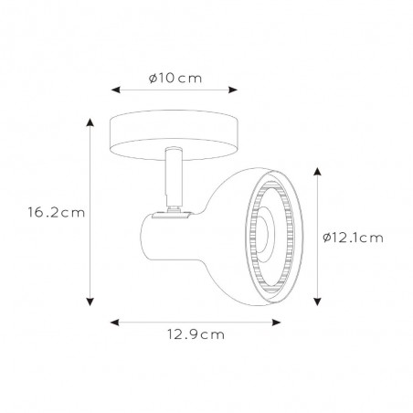 Spot de plafond Sensas