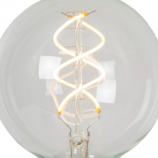 Ampoule à filament LED E27 Transparent G95 (4.9W)