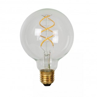 Ampoule à filament LED E27 Transparent G95 (4.9W)