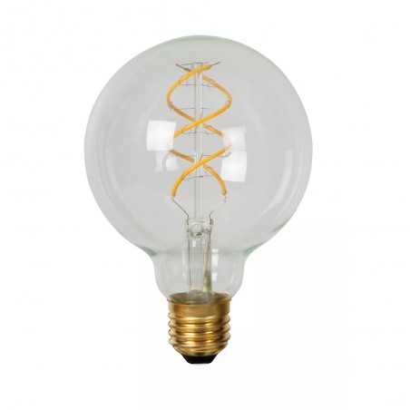 Ampoule à filament LED E27 Transparent G95 (4.9W)