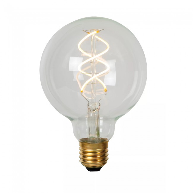 Ampoule à filament LED E27 Transparent G95 (4.9W)