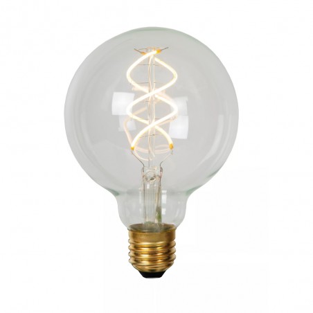 Ampoule à filament LED E27 Transparent G95 (4.9W)