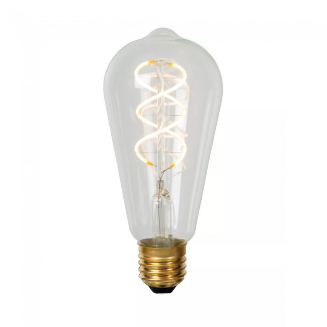 Ampoule à filament LED E27 Transparent ST64 (4,9W)