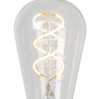 Ampoule à filament LED E27 Transparent ST64 (4,9W)