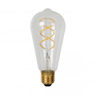 Ampoule à filament LED E27 Transparent ST64 (4,9W)