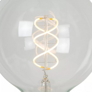 Ampoule à filament LED E27 Transparent Dimmable G125 II (4,9W)