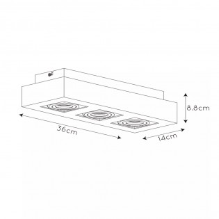 Plafonnier á LED Xirax (3x5W)