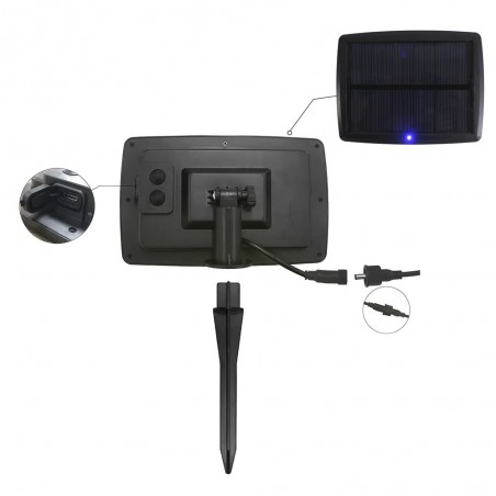 Guirlande extérieure LED avec panneau solaire (5W)