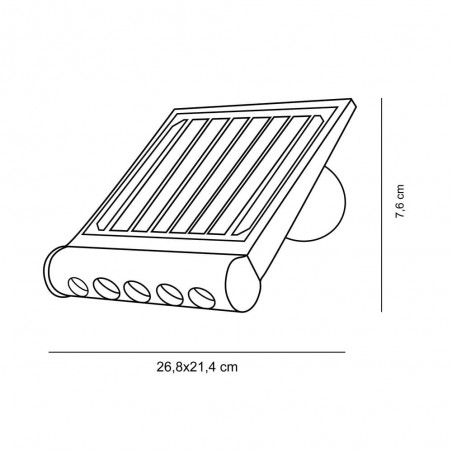 Applique solaire à LED avec détecteur de mouvement Mix (8W)