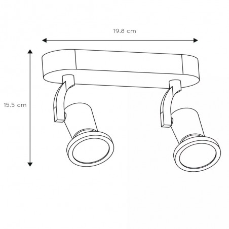 Regletté de spots Jaster LED (2x5W)