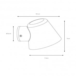Applique Murale d'exterieur Dingo LED (5W)